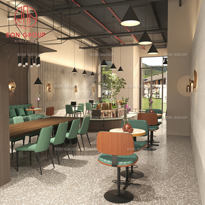 Juego de Muebles Modernos <span class=keywords><strong>para</strong></span> Cafetería, Restaurante, <span class=keywords><strong>Mesas</strong></span> Redondas Pequeñas, <span class=keywords><strong>Taburetes</strong></span> de Bar <span class=keywords><strong>y</strong></span> Sofá Verde, Juego de Comedor <span class=keywords><strong>para</strong></span> Hotel - Product Image 5