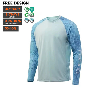 Vente en gros OEM : T-shirt de pêche sportive à manches longues, vêtement d'extérieur haute performance, personnalisé, séchage rapide, imprimé sérigraphié, 100% polyester - Product Image 3