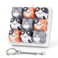 Porte-clés personnalisé avec touches de clavier PBT PC ABS MX Cross Switch, pendentif anti-stress, gadget de décompression, clicker de clavier DIY