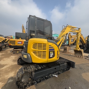 Original Japan Used Komatsu PC55MR-3 Excavator | 5 Ton <b>Small</b> Digger | Good Condition | Low Hours | For Export - Product Image 1