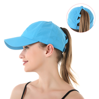 Gorra de béisbol de malla de secado rápido con diseño cruzado para mujer, gorra deportiva para exteriores, protección solar transpirable, gorra informal con protección UV