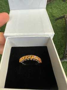 Anillo de Citrino en Oro Sólido de 10K, 14K, 18K, Corte Ovalado, Anillo Minimalista con Gema Amarilla, Joyería para Mujer, Regalo - Product Image 2