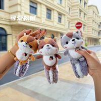 Porte-clés en peluche écureuil célèbre sur internet, pendentif de sac en forme d'écureuil mignon à grande queue, poupée en peluche, approvisionnement pour le commerce extérieur