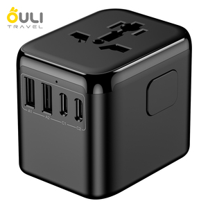 Adaptor colokan perjalanan, adaptor colokan Charger murah dengan USB dan pengisi daya Cepat tipe-c internasional Universal - Product Image 1