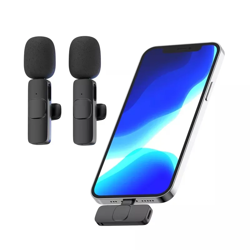 Bt5.0 K9 K8 Wireless Lavalier Micro phone Portable Audio Recording Mic For IPhone Android Live Video Streaming for Samsung