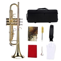 LADE Professional Bb Flat Brass Trumpet Instrument Set Kit Accessory
