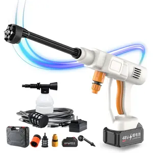 500W Cordless Electric High Pressure Washer Rechargeable Auto Car Washing Spyra Water Gun For Makita 21V Battery