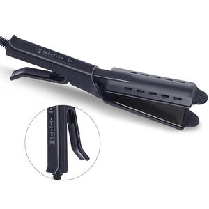 Cadeaux de fête : Brosse lissante et fer à friser en céramique à température réglable sur quatre niveaux, peigne chauffant pour la maison, outils capillaires - Product Image 3