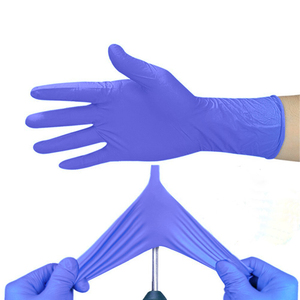 Extra Durable 6Mil Black Nitrile Disposable Gloves <b>Powder</b> Free Anti-slip Allergy Free Gathered Cuff <b>Textured</b> Fingertips General - Product Image 1