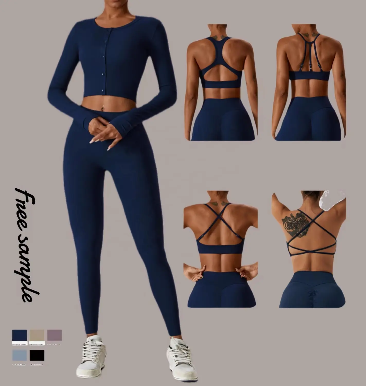 Fitness & Yoga Wear Alta qualidade Seamless Coleção Seamless Activewear Ginásio Outfit Set Para As Mulheres Treino Workout Sport Suit