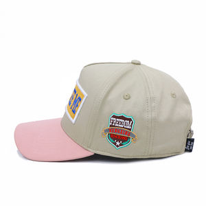 新款酷2色来样定做弧形帽檐可定制麂皮帽子5面板麂皮帽子定制棒球帽 - Product Image 3