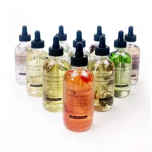 En gros en vrac aromathérapie naturel parfumé sérum massage huile essentielle de rose pour la peau visage pour Spa