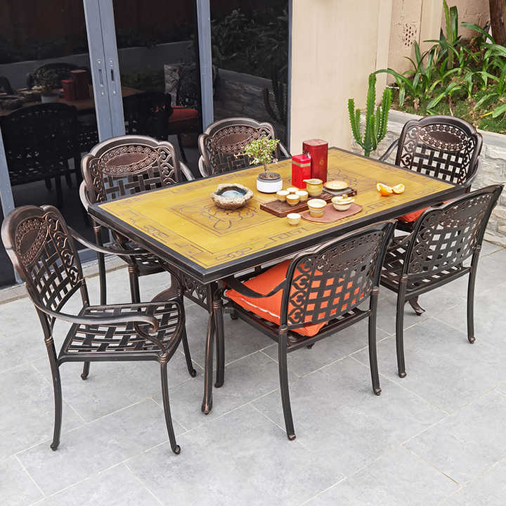 cast iron outside chairs