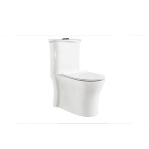 Inodoro Moderno de Cerámica de Una Pieza con Taza Cuadrada, Drenaje en S y Doble Descarga, Directo de Fábrica, para Villa - Product Image 5