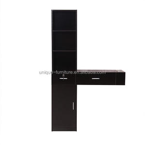 Miroir de salon de beauté de luxe, vintage, pour coiffeur, avec armoire - Product Image 4