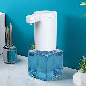 Dispensador automático de jabón en espuma con sensor, 500 ml, manos libres, funciona con pilas, de plástico, para el hogar - Product Image 2