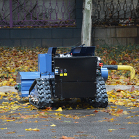 Tondeuse à fléaux électrique DIY 500 mm/800 mm/1000 mm à chenilles, télécommande, avec certificats CE et EPA, pour travaux de débroussaillage, directement de l'usine
