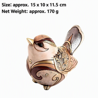 Ornements d'oiseaux rétro de style bohème, statues d'animaux en résine personnalisées, artisanat de décoration intérieure