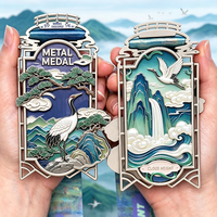 Médaille de course de marathon sportive personnalisée avec logo et forme sur mesure, fabriquée par Metal Craft Factory