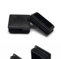 Protecteur de sol en plastique carré rond rectangleTube Inserts capuchon d'extrémité noir pour meubles chaise Table bureau pieds pieds de jambe