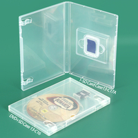 SUNSHING - Estuche de Almacenamiento para Tarjetas de Memoria 8 en 1, Plástico Transparente Estándar, para Tarjetas Micro SD, CF, TF, XD, XQD, SDHC, NM, con 12 Ranuras