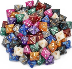 Dés de D&D avec 100 pièces, idéaux pour Dungeons and Dragons, <span class=keywords><strong>RPG</strong></span>, MTG, jeux de table de rô<span class=keywords><strong>le</strong></span> D4 D6 D8 D10 D% D12 D20 - Product Image 5