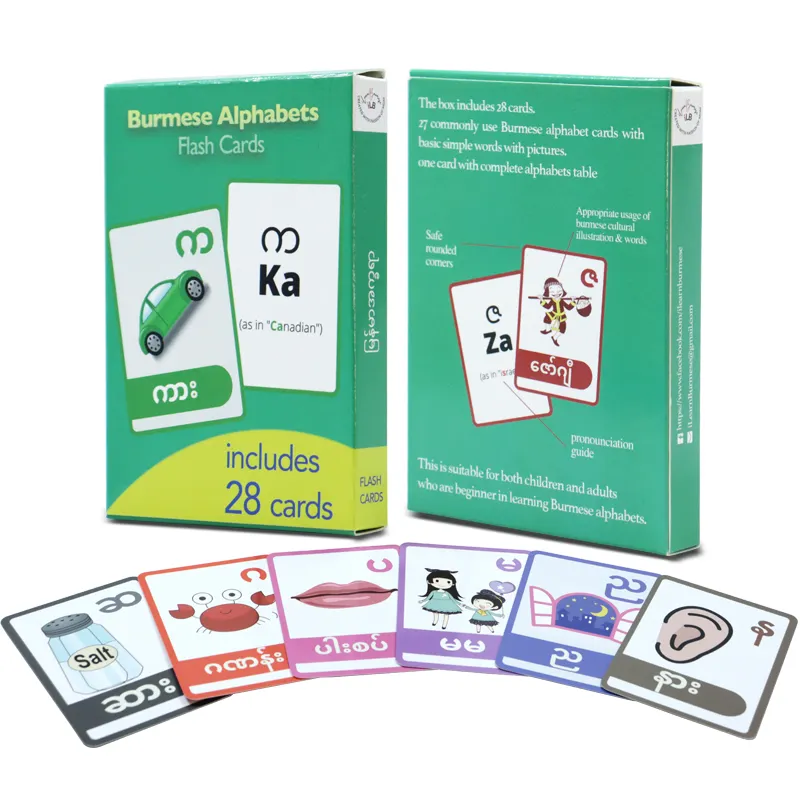 Cartes flash alphabet pour enfants en bas âge, pièces, cartes d'apprentissage ouvertes, pour bébés