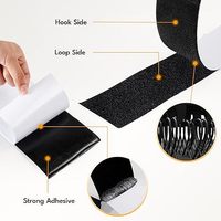 5 mètres de Velcro auto-adhésif avec dos adhésif Velcro auto-adhésif pour voiture, canapé, écran, fenêtre, rideaux, chaussures, vêtements