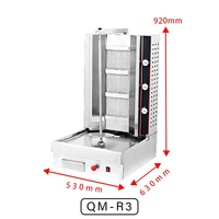 Machine à Shawarma et à Kebab en acier Grills Gaucho à gaz Support de barbecue pour snacks Maison Le design le mieux gardé de l'Inde en vente