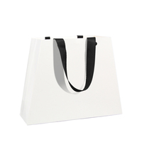 Sacs en papier trapézoïdaux de luxe imprimés en couleur Lipack, 100 pièces MOQ, pour les États-Unis