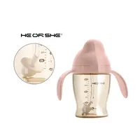 Heorshe Dental Care Leuke Roze Bpa Free180ml 6Oz Siliconen Pp Water Baby Sippy Cups Met Cpc Lfgb Certificeringen