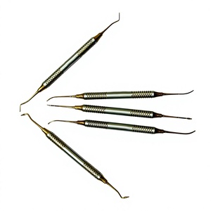 Instruments orthodontiques dentaires manuels en acier inoxydable, poignée moletée, classe I, usage professionnel, couleur argent - Product Image 1