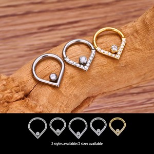 Anneaux de <span class=keywords><strong>piercing</strong></span> pour le <span class=keywords><strong>nez</strong></span> en titane ASTM F136, forme goutte d'eau, 16G, anneaux clicker segmentés, 8mm 10mm, bijoux de <span class=keywords><strong>piercing</strong></span> pour le corps et la <span class=keywords><strong>narine</strong></span> - Product Image 6