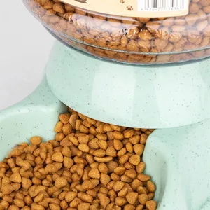 Modern Adjustable <b>Automatic</b> Dog & Cat Feeding <b>Water</b> Bowl with Plastic <b>Dispenser</b>-Pet Supplies - Product Image 4