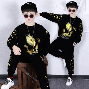 Conjunto de Ropa para Niños, Camiseta y Pantalones Largos de Algodón, Estilo Casual, para Otoño - Product Image 1