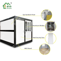 Maison préfabriquée de bonne qualité en panneaux sandwich EPS ignifuges, avec options de couleurs de structure, conteneur pliable de 20 pieds ou 40 pieds