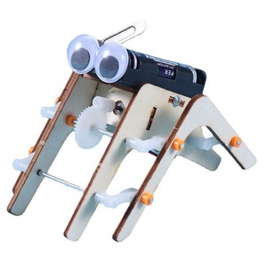 Giocattoli fai-da-te in legno sviluppo intellettuale Spider Robot Kit di esperimenti scientifici STEM giocattoli <span class=keywords><strong>Puzzle</strong></span> fisici giocattoli per bambini - Product Image 5