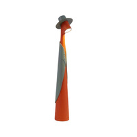 Lampe de bureau à commande tactile avec figurine mignonne, veilleuse LED à 3 niveaux de luminosité, lampe d'appoint esthétique pour la décoration de la chambre