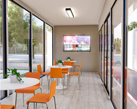 Mini-maison capsule mobile moderne de luxe en alliage d'aluminium respirant pour bureau extérieur ou studio