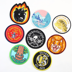 New Style Iron on Patches Twill Fabric Aliens Patches Custom Embroidery for Clothing and Shirts - Product Image 5