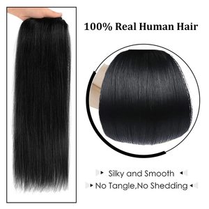 Extensions de <span class=keywords><strong>cheveux</strong></span> à clipser en <span class=keywords><strong>cheveux</strong></span> humains Remy pour femmes, extensions à clipser en <span class=keywords><strong>cheveux</strong></span> humains véritables, lisses # 1 couleur - Product Image 4