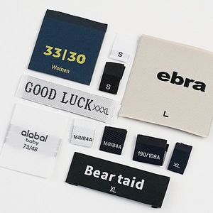 Tùy Chỉnh Riêng Thiết Kế Quần Áo Nhãn Hiệu Tùy Chỉnh Bông/Satin/Kích Thước/Dệt Logo Quần Áo Nhãn - Product Image 1