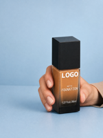 Fond de Teint Mat 18 Teintes Marque Privée, Tenue 24h, Résistant à l'Eau, Contrôle du Sébum, Maquillage Léger pour le Visage, Logo Personnalisé OEM ODM