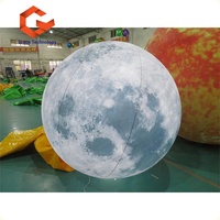 30cm 40cm 50cm 60cm 80cm 100cm globo inflable Planeta Tierra Luna sol Marte LED iluminación globo para decoraciones