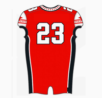Maillot de football américain personnalisé Tonton Sports avec logo classique, sublimation, pour équipe, adulte/jeune, avec protections