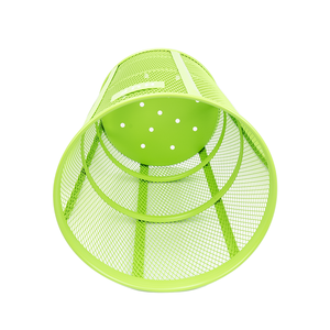 Poubelle en métal perforée à mailles expansées durables, grande poubelle à déchets pour les espaces publics extérieurs - Product Image 4