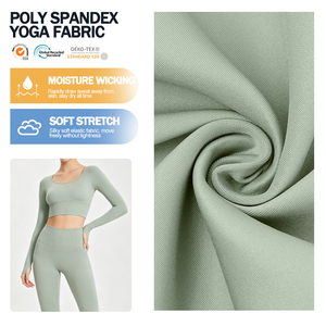 Custom Dyed 4 Way Stretch <b>Fabric</b> Spandex Poly Polyester Spandex Yoga <b>Fabric</b> for Yoga Pant - Product Image 1