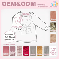 Haut à manches longues raglan personnalisé avec motif léopard LOVE Football et manches rayées colorées pour filles – OEM/ODM disponible