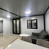 Maison modulaire en acier personnalisable, maison préfabriquée en conteneur, 20 pieds, 40 pieds, maison en conteneur extensible à double aile, 3 chambres