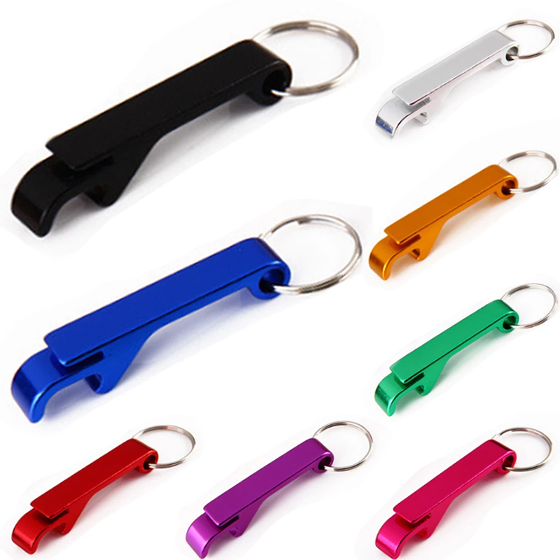 Hot Seller Creative Gift Bottle Opener Keychains For Customize Wholesale Multifunction Colored Key Ring Bottle Opener
